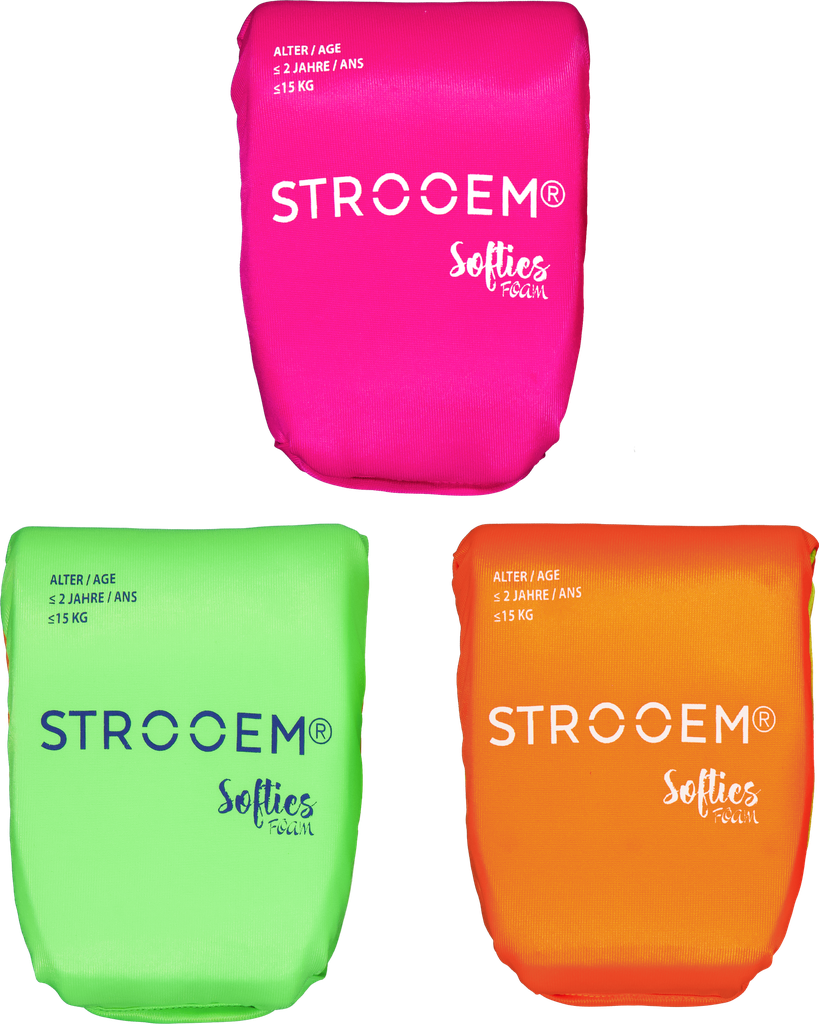New sustainable Softies Foam Swim Armbands  , pink-orange                              Up to 2 years, 0-15 kg.