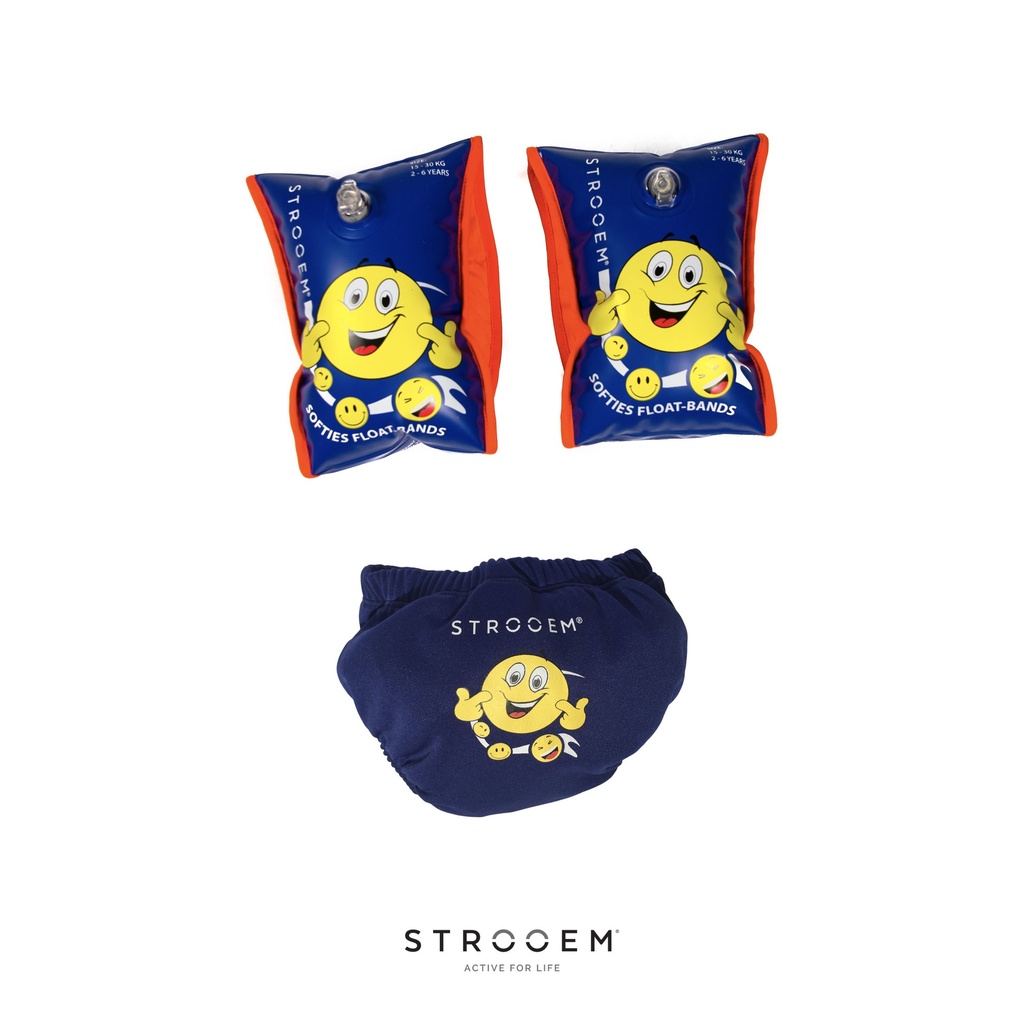 Strooem Swim Nappy one size - Softies Swim Armbands Navy 2-6 years