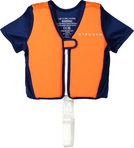 [200371] Swim Vest Orange/Navy 2-4 years 15-19 kg