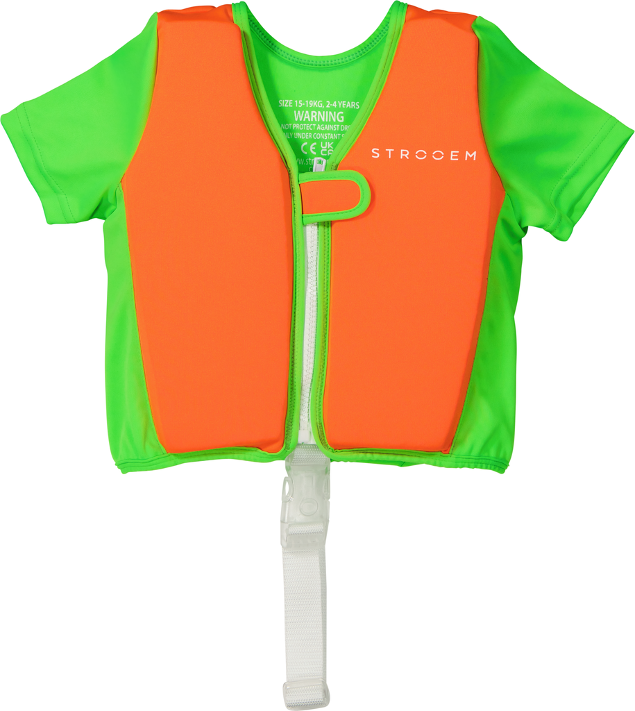 Swim Vest Orange/Lime 2-4 years 15-19 kg