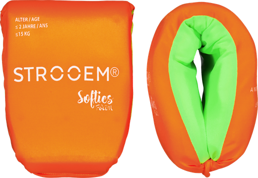 [200311-OL] Softies Foam Swim Armbands, Orange-Lime,            Up to 2 years, 0--15 kg